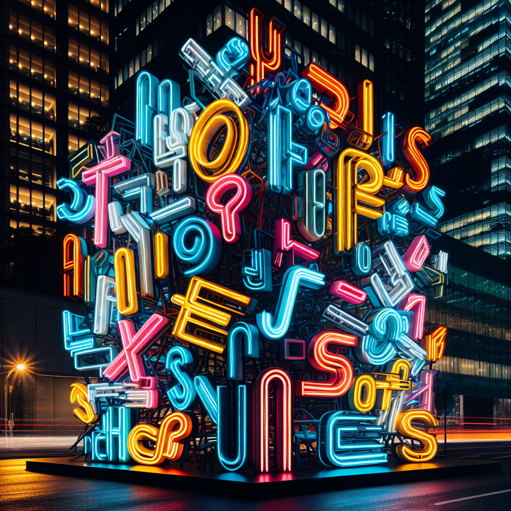 Neon litery – nowoczesna forma reklamy i sztuki Neon litery – nowoczesna forma reklamy i sztuki